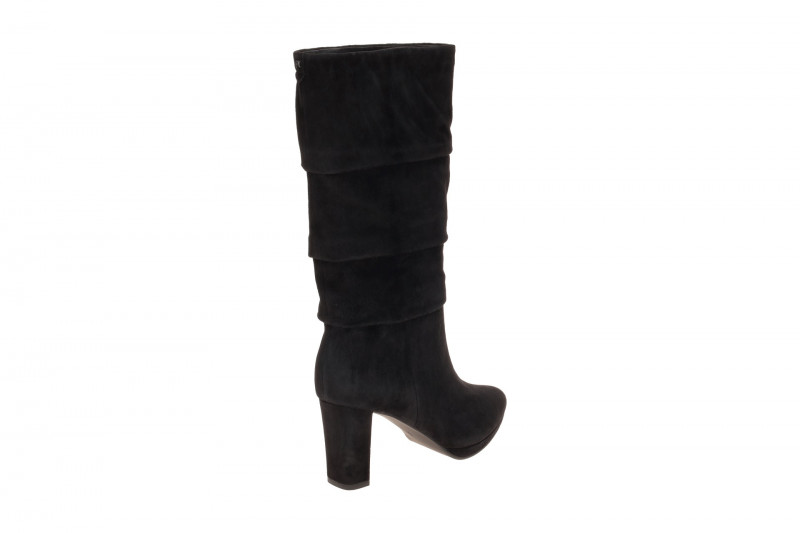 Peter Kaiser Mid Rise Stiefel schwarz gerafft 75336