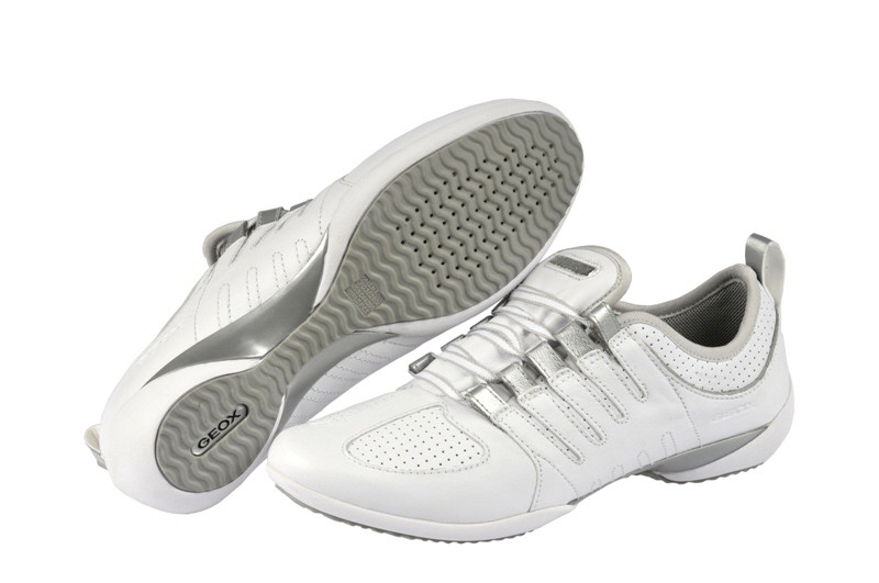 Geox Euphoria - Damen Sneakers - weiß silber - D0108F