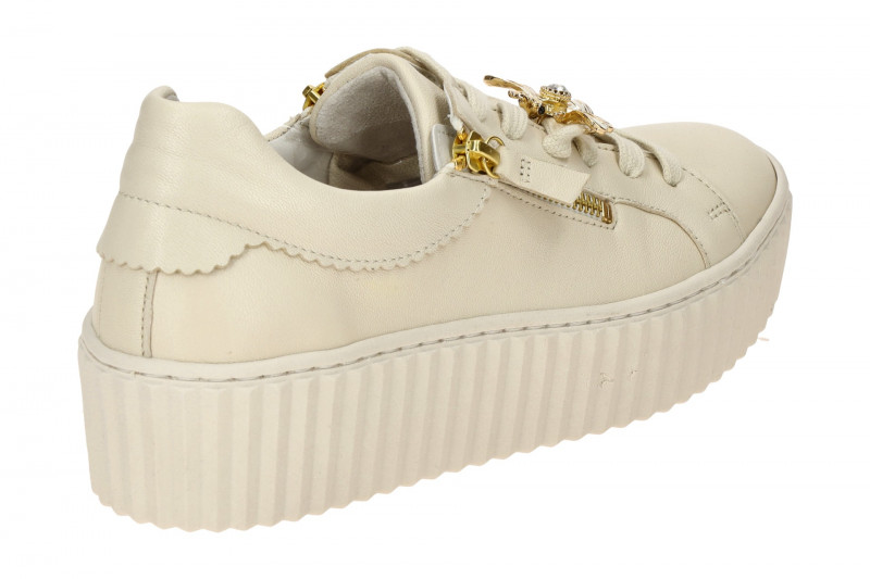 Gabor Schuhe beige Plateau Sneakers Schmuckhummel 63.201.22