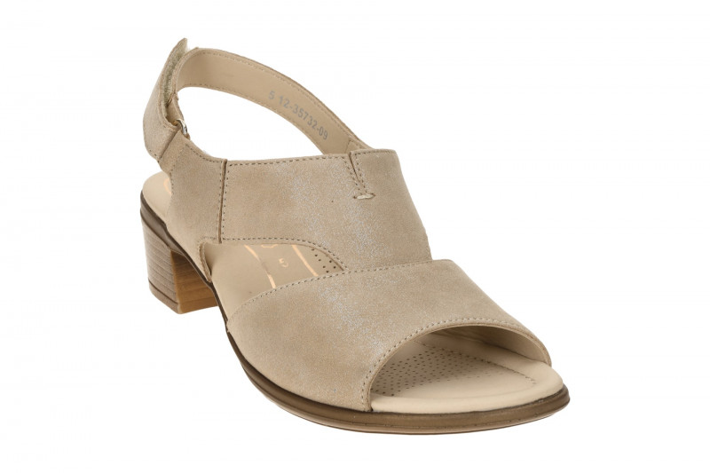ara Lugano Sandalette beige sand Schimmer 12-35732