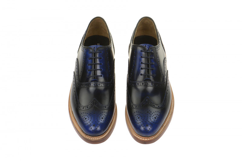 Gordon & Bros Schuhe Levet blau Rahmengenäht 2506