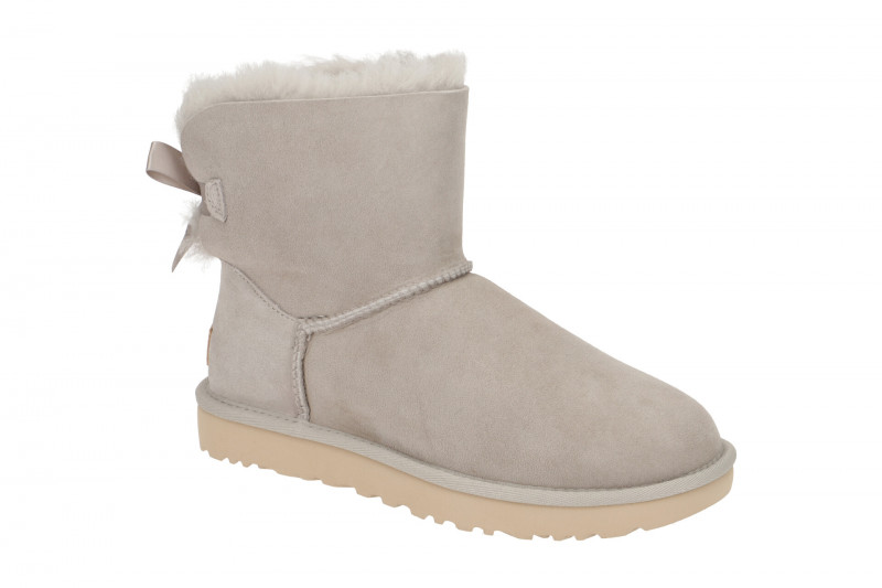 UGG Stiefel hellgrau goat Mini Bailey Bow II