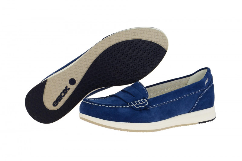 Geox Avery Mokassin Slipper blau D62H5C