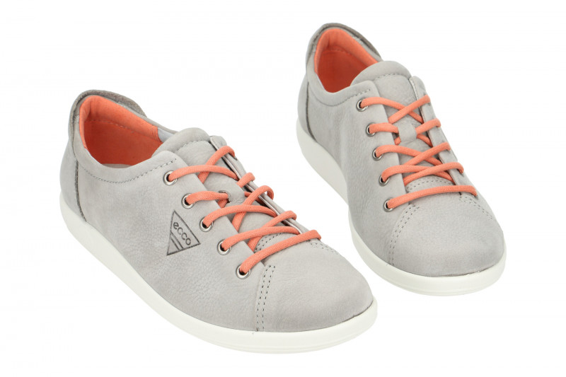 Ecco Soft 2 Schuhe grau rosa