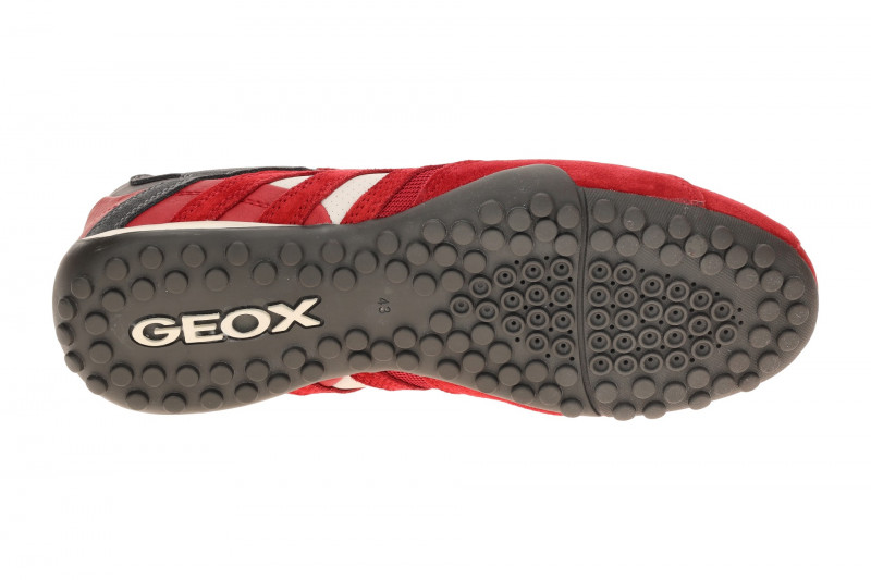 Geox Snake Schuhe rot grau U4207K