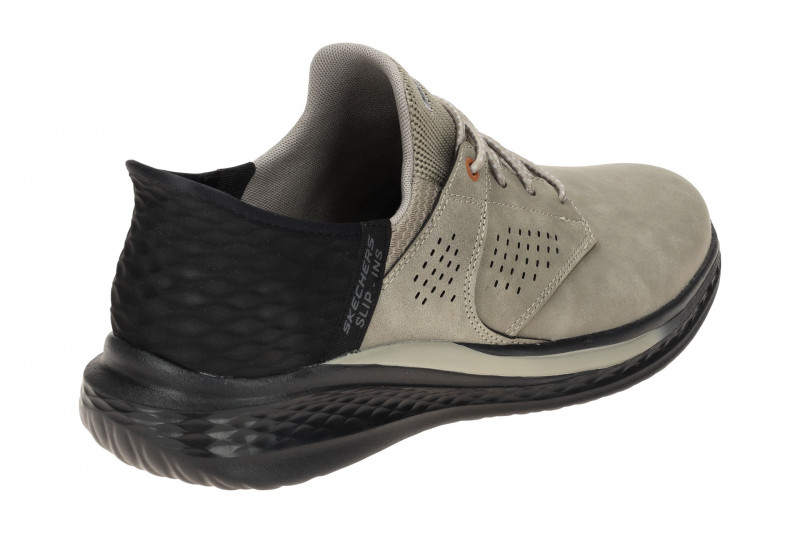 Skechers Slade Slipper Schuhe grau cement Slip-Ins 210890