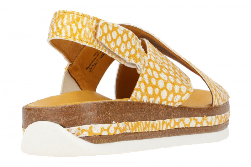 Think Zega Sandale gelb weiß effekt