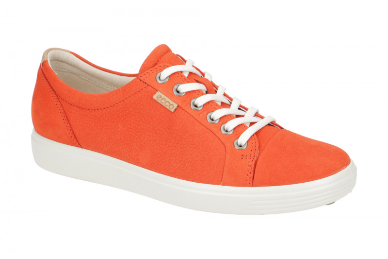 Ecco Soft 7 Schuhe hellrot Damen Sneakers