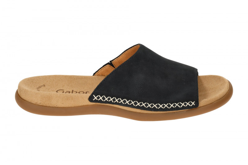 Gabor Pantolette blau Nubuck 03.705.16