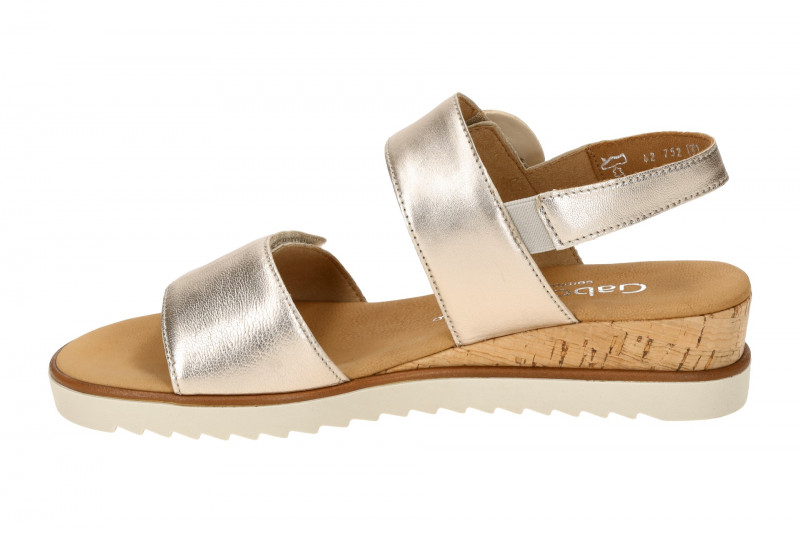 Gabor Comfort Keil Sandale puder beige metallic 62.752.83