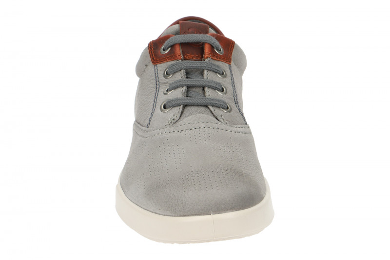 Ecco Collin Schnür Schuhe grau braun