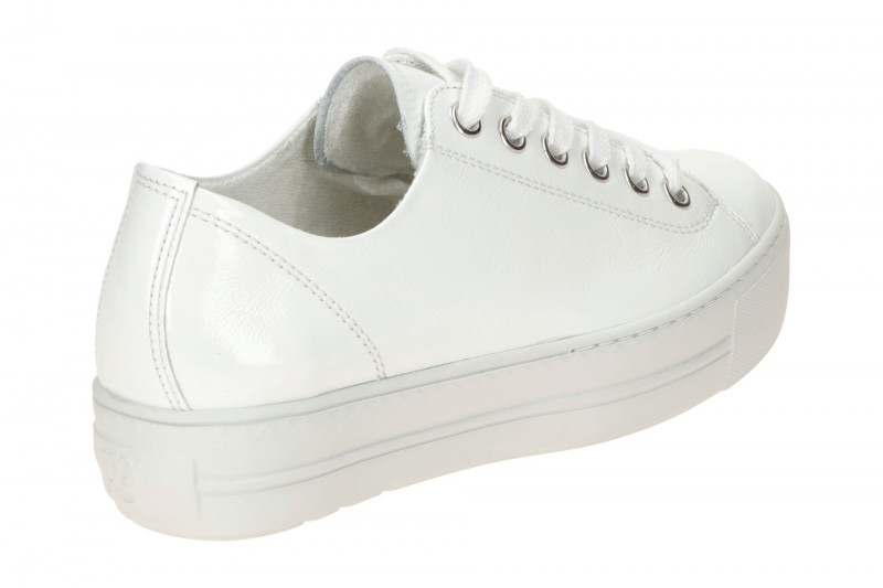 Paul Green Plateau Sneaker Schuhe weiß Lack 4790