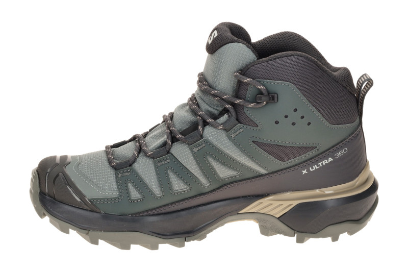 Salomon X Ultra 360 Mid Schuhe grün grau Damen GORE-TEX