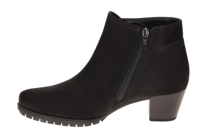 Gabor Stiefelette schwarz Nubuck H-Weite 8033.01.002