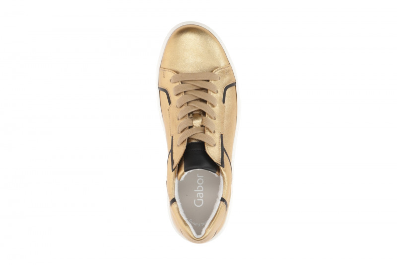 Gabor Schuhe gold metallic Sneakers 63.210.63