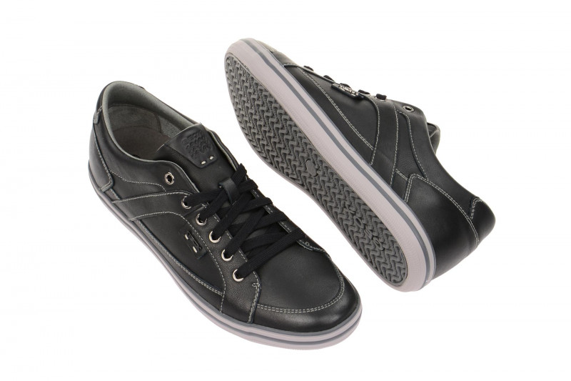 Geox Box Schuhe schwarz Leder U44R3D