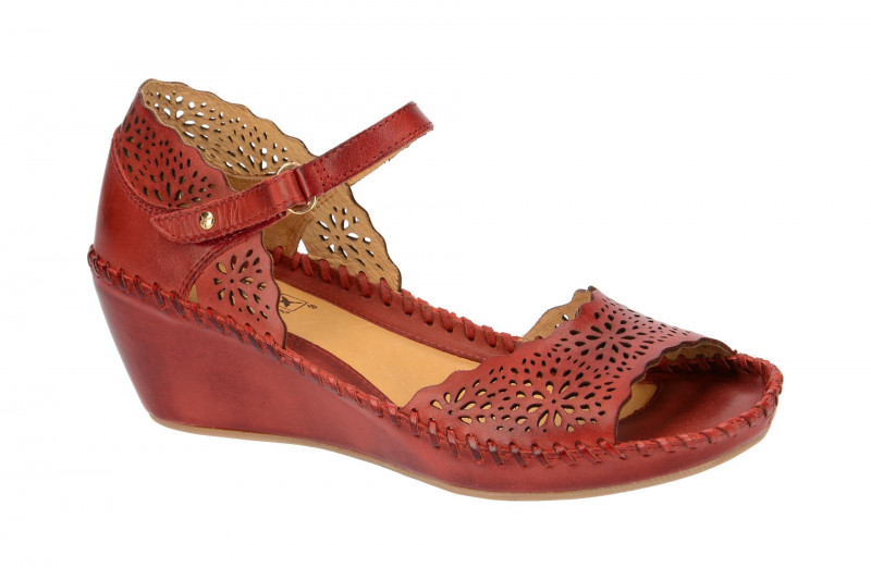 Pikolinos Keil Sandale Margarita rot 943-0986