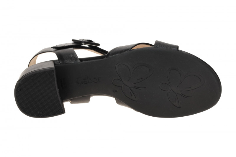Gabor comfort Sandalette schwarz Nappa 62.913.27