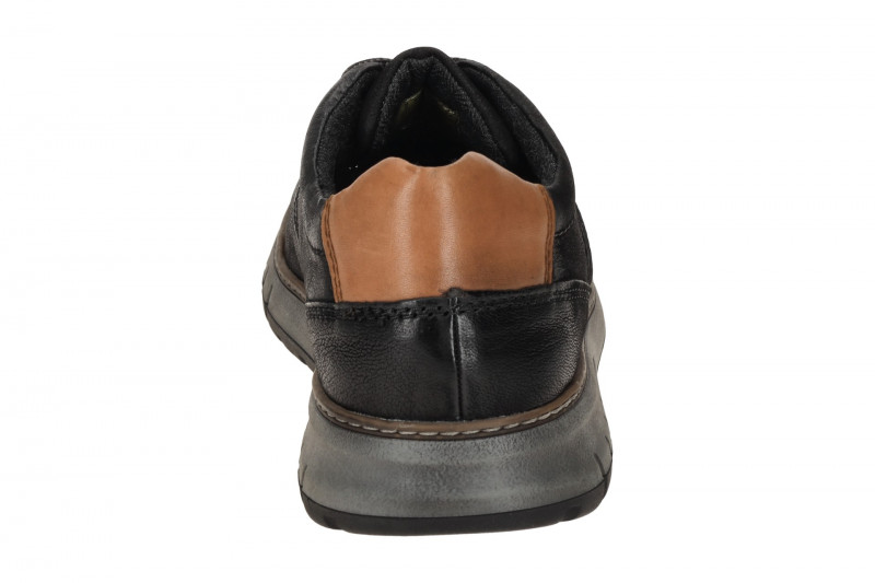 bugatti Quebec Schuhe Sneakers schwarz Leder AOP01