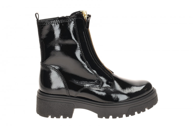 Gabor Stiefel schwarz Lack Front-Zip 71.763.97