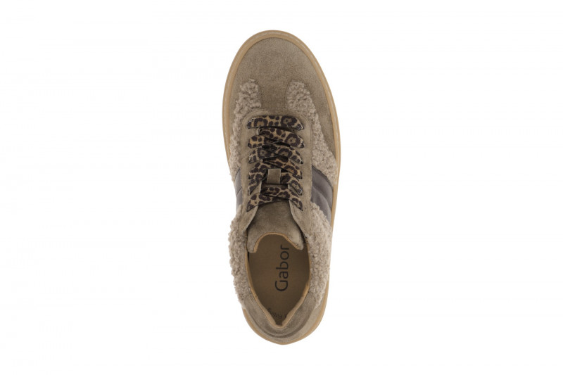 Gabor Best Fitting Schuhe Plateau Sneakers braun Wolle 73.350.14