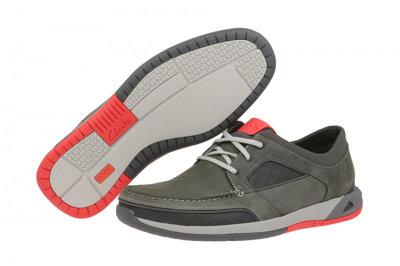 Clarks Ormand Sail Schuhe grau orange