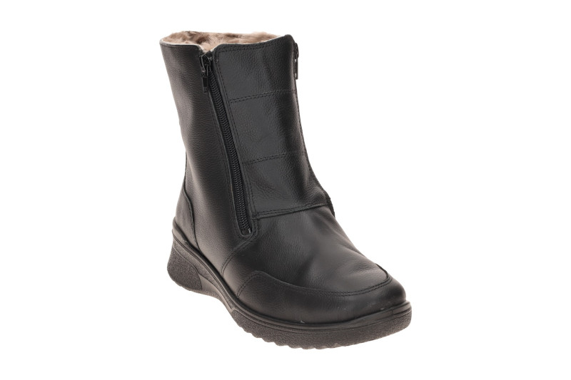 ARA München Winter Stiefelette schwarz H-Weite Lammfell 12-58512