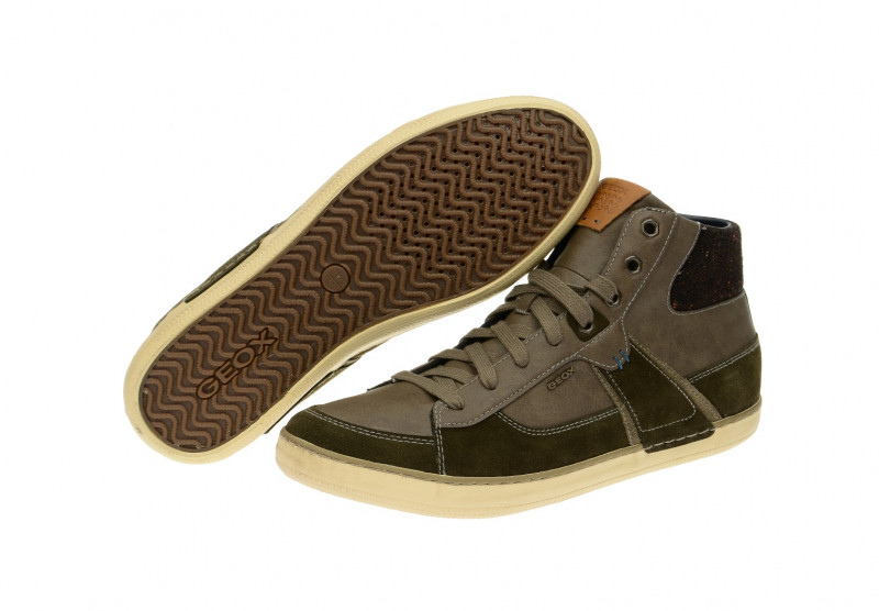 Geox Box Mid Sneaker grau grün Gr 44