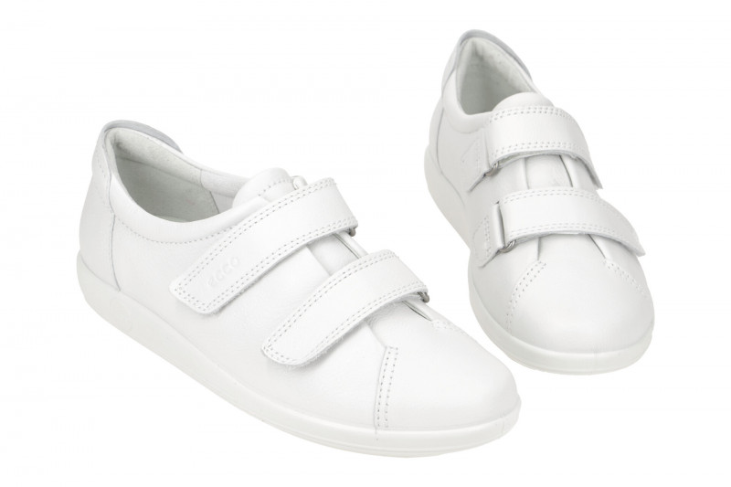 Ecco Soft 2 Schuhe weiß Klett 206513
