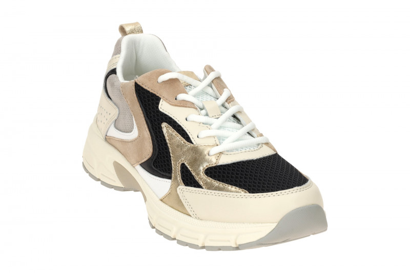 Gabor Sneaker Schuhe schwarz beige gold 66.606.39