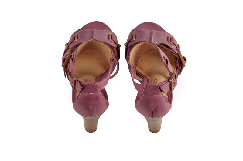 Geox Riccione Keil Sandale lila violett D01T5L