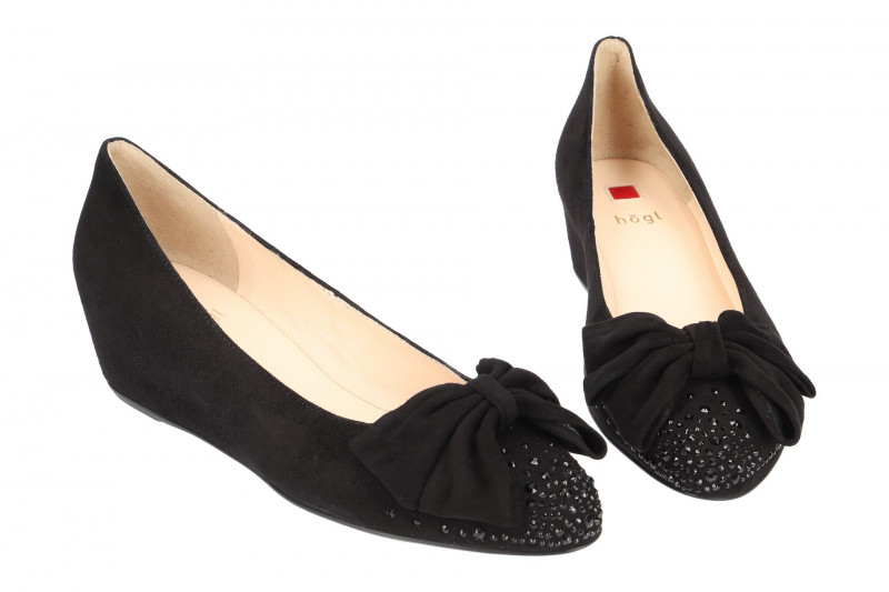 Högl Keil Pumps schwarz Swarovski Crystals