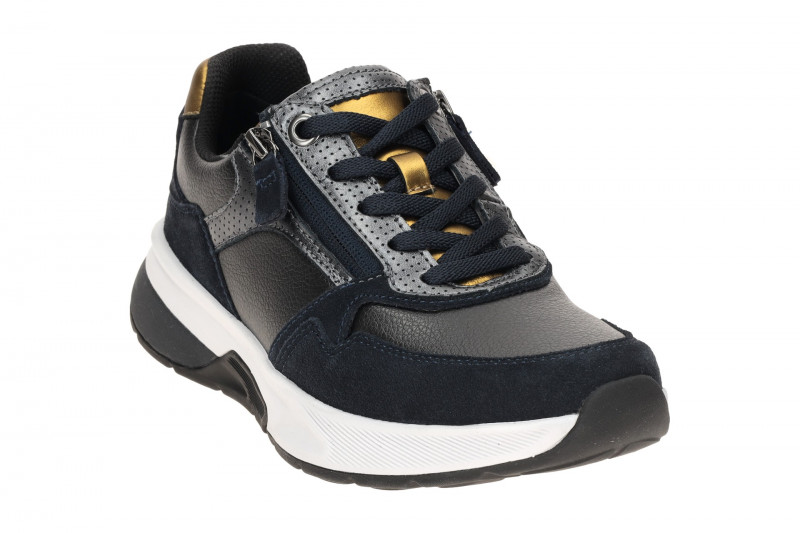 Gabor RollingSoft Schuhe blau grau RS-MOVE 76.847.46