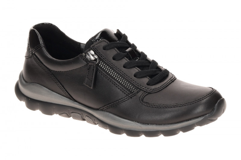 Gabor RollingSoft Schuhe schwarz Glattleder 0100.01.003