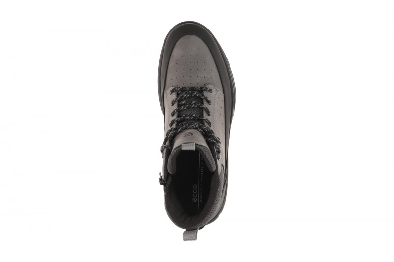 Ecco Byway Schuhe Stiefel grau schwarz Nubuck Waterproof 522864