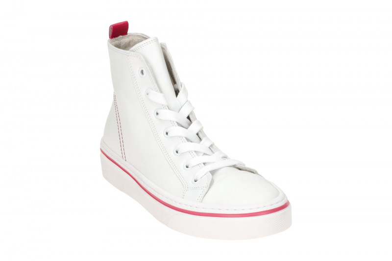 Gabor Mid Sneakers Stiefelette weiß pink 43.160.20
