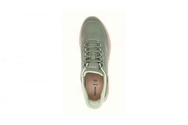 Geox Spherica Sneaker Schuhe grün olive Damen FASTin D657MD