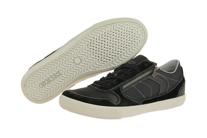 Geox Box Schuhe schwarz grau U82R3C