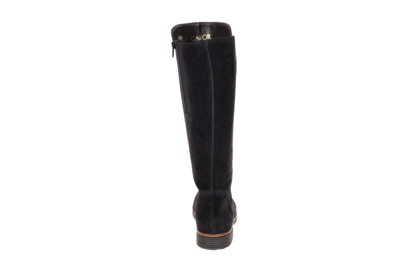 Gabor Schaft Stiefel blau Schaftweite M Velour 8023.04.005