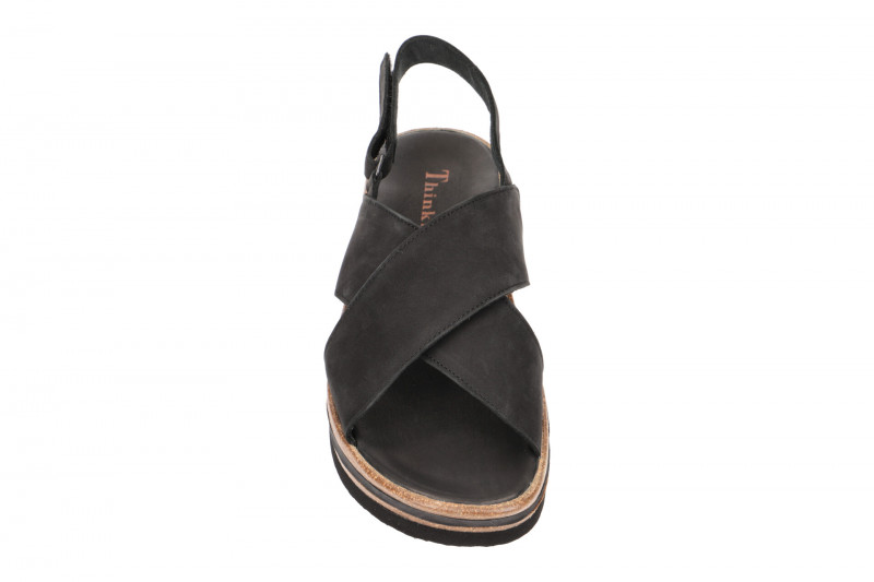 Think Zega Sandale schwarz Nubuck 388
