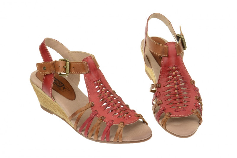 Pikolinos Keil Sandale - Cullera sandia rot - 976-8112