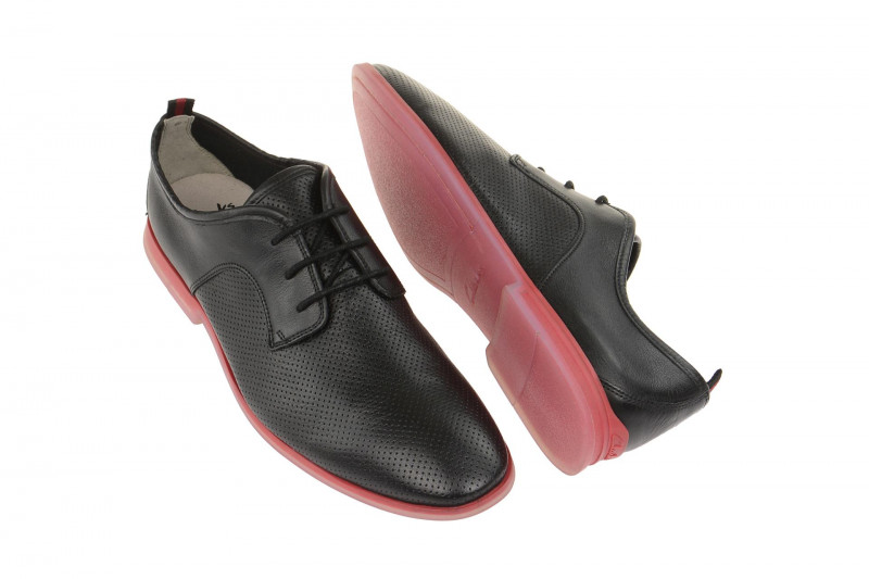 Clarks Frewick Schuhe schwarz rot