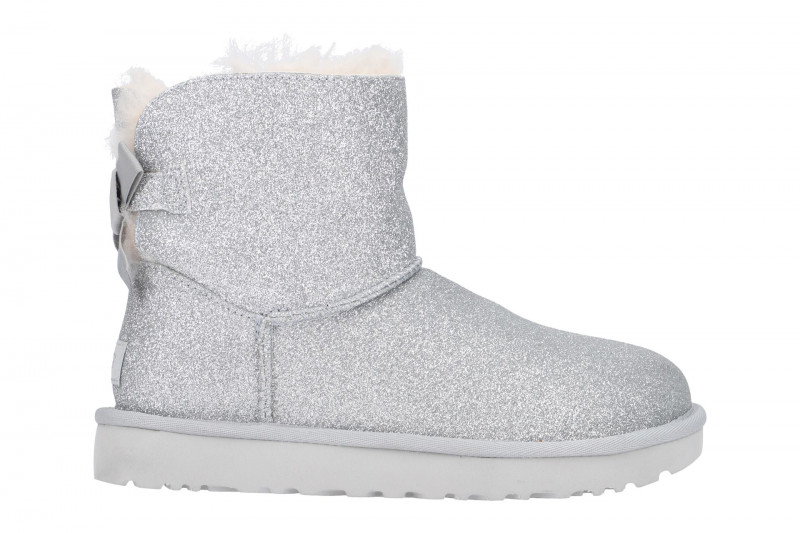 UGG Stiefel silber Mini Bailey Bow Sparkle