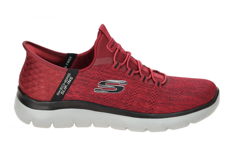 Skechers Summits Schuhe rot melange Slip-Ins 232469