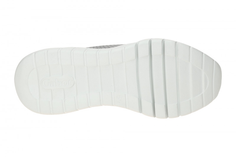 Gabor Schuhe Slipper grau metallic Strass 63.455.49