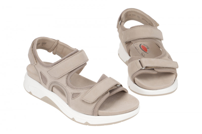 Gabor RollingSoft Sandale grau leinen 86.889.43