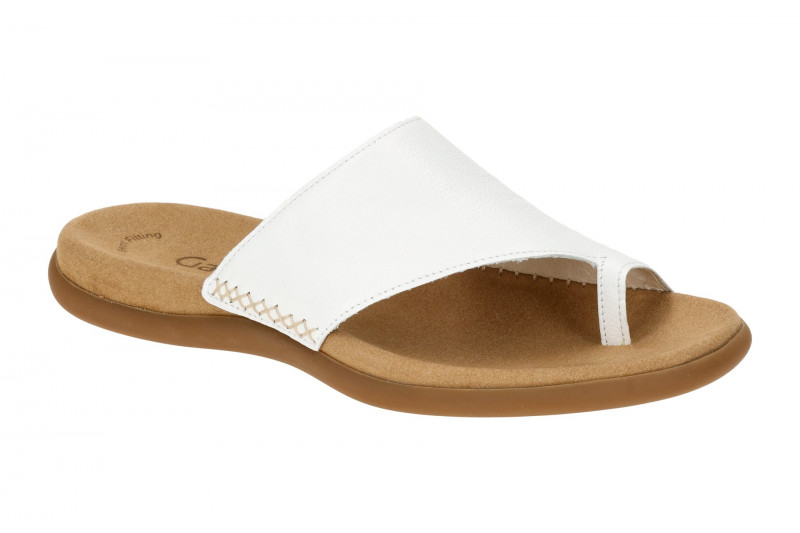 Gabor Pantolette weiß Zehentrenner 03.700.21