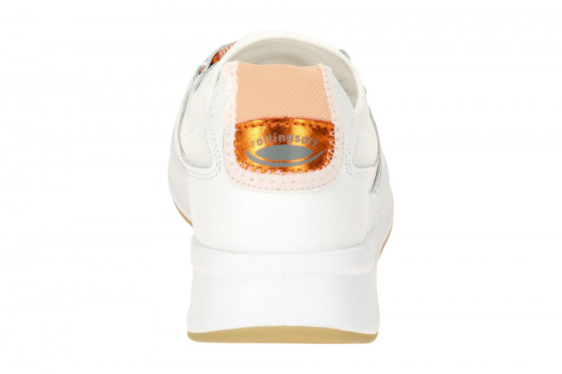 Gabor RollingSoft Slipper Schuhe weiß orange 66.951.51