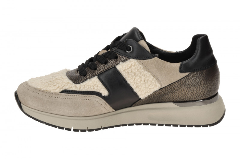 Gabor comfort Sneaker Schuhe beige creme Fell 76.445.61