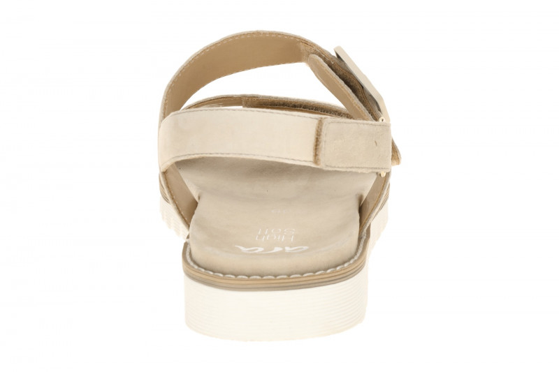 ara Kent Sandale beige Klett Samt 12-28134